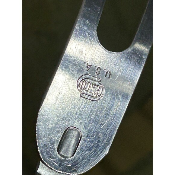 5 Vtg. EKCO BOY SCOUTS CHROME Camping Kitchen Utensils Spoon Ladle Fork Spatula - Picture 12 of 16